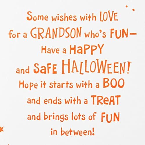 SS trgovina pas u Ghost kostimu Halloween Card za unuka