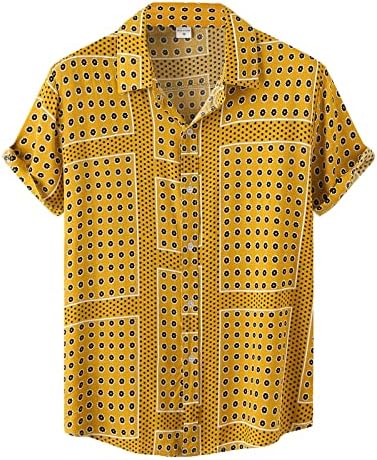 Ljetne majice za muškarce muške ljetne Casual majice Havaji modni Print košulja kratki rukavi okrenuti