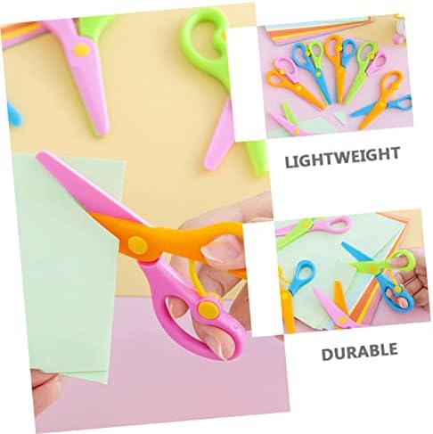Toyvian 12pcs elastične škare za baby dekor scrapbook ukrasima rukavice djeca sigurnosne škare dječje rezanje