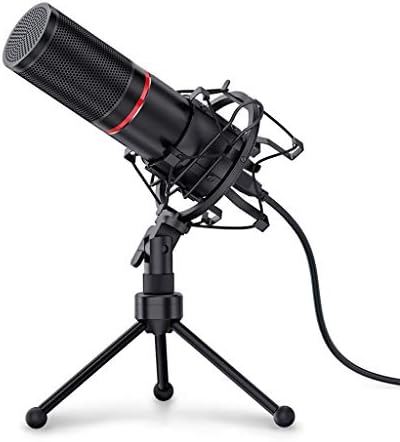 Sbsnh metalni USB kondenzator mikrofon za snimanje sa stativom za prenosni računar Cardioid Studio snimanje vokala glas preko