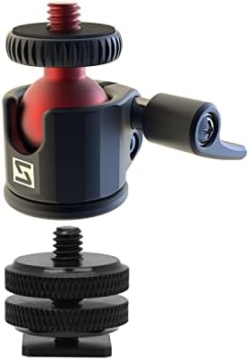 Sioti mini ball Adapter za montažu na glavu, nosač za vruće cipele, kompatibilan sa kamerom za digitalne