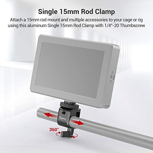 SmallRig 15 mm šipka za stezanje šipke sa rupom za navoj 1/4 za pričvršćivanje mikrofona za kamere / snimači zvuka / Oprema za rasvjetu - 860