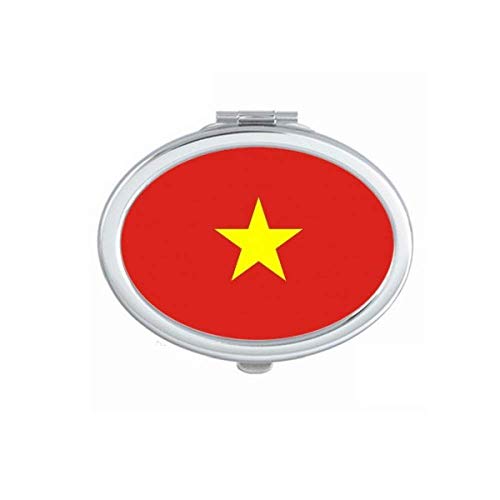 Vijetnamska Nacionalna Zastava Azija Country Ogledalo Prenosive Preklopne Naočare Za Šminkanje Sa Dvostrukom Stranom