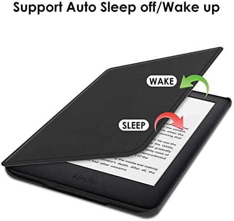 Shzrgarts za poklopac kućišta Kindle - PU kožna pametna navlaka sa funkcijom Auto Sleep Wake za Kindle 11. generacije 2022. objavljena,ružičasti tulipani sa gredicama