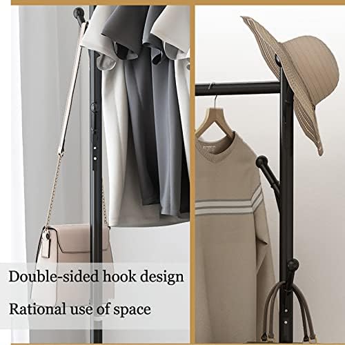 ZBYL stalak za odjeću Samostojeći stalak za odjeću, metalni ormar za odjeću sa donjim nosačem, stalak za