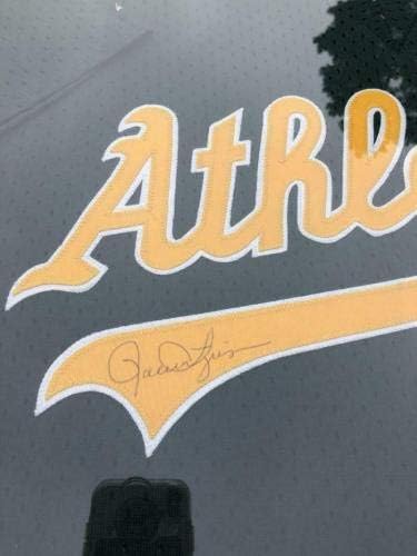 Rollie Fingers potpisan autogram Automatski uokvireni A-ov baseball dres PSA / DNK COA - autogramirani MLB dresovi