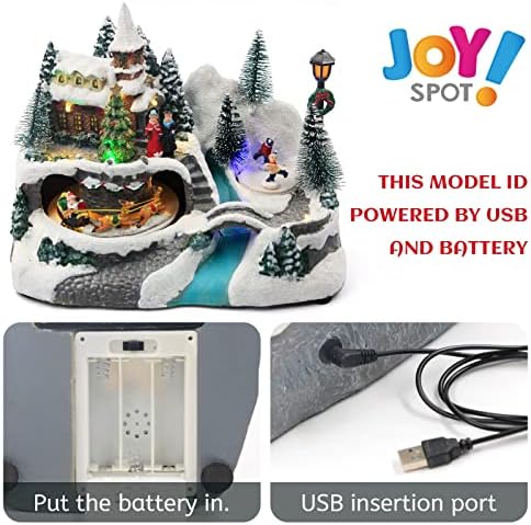 MJESTO RADOSTI! Izrađen Božić kolekcionarskih objekata sa USB & amp; baterije, Polyresin uređen