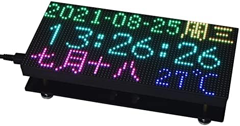 WAVESHARE RGB Full-Color LED matrični ekran zaslona 64 × 32 piksela 3mm Cit LED modul kompatibilan sa Raspberry PI Pico, ESP32, Arduino, 2048 pojedinačne RGB LED-ove, podesiva svjetlina
