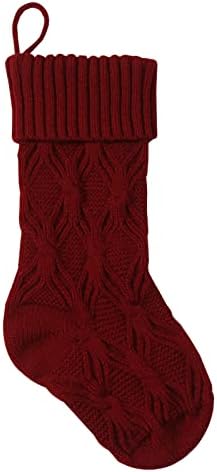 Baishitop punilo 18 inča 4 Personalizirane čarape Sack Decoration Božićni čaraški poklon pletiva dugo