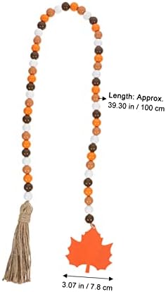 HonMeet Privjesak za zahvalnosti Rustikalni vijenac Pad bundeve dekor perle Garland javorov