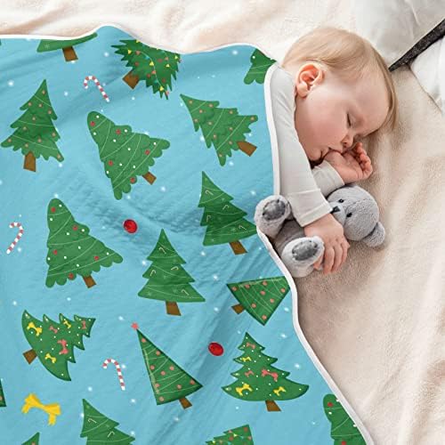 Swaddle pokrivač božićno drvce sa pamučnim pokrivačem na igralicu i drveću za dojenčad, primanje