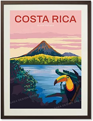 Gaeaverse Costa Rica City Landscape Posteri za putovanja Vintage Sobu Dekor estetske platnene slike za spavaću sobu Zidna umjetnost Kućni ukras