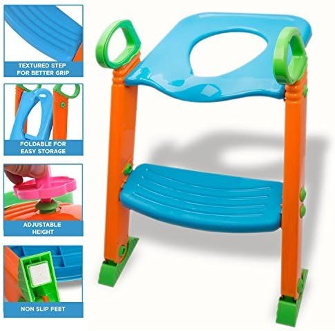 Alayna Potty trening sjedište sa ljestvama & nadograđeni Splashguard - WC Step stolica za djecu