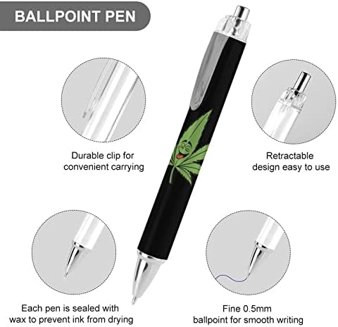 Lonac napušta korov Ballpoint olovku za povučene olovke za muškarce ženski uredski poklon