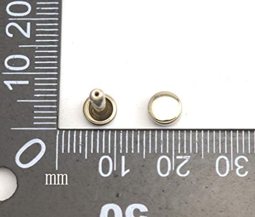 Wuuycoky Silvery dvostruki plan kape za zakovice Chessman Metalni nosač 6 mm i post 10 mm pakovanje od 300 setova