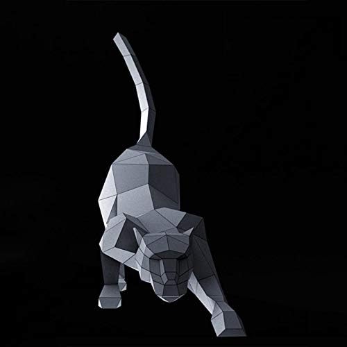 WLL-DP Black Panther Oblik papir za plaft Ručno rađen za puzzle DIY papir igračka umjetnost Geometrijski
