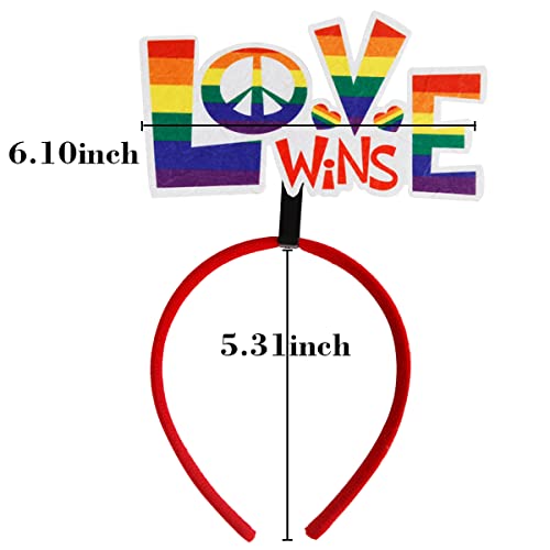 Doneace Gay Pride traka za glavu LGBT Head Boppers Rainbow Hair Hoop Hair Supplies hair Decorations LOVE
