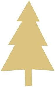 Izrez za drvo nedovršena drvena vješalica za Božićne praznike MDF oblik platna stil 2