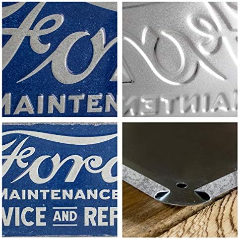 Nostalgic - art Retro viseći znak, Ford Service & amp; Repair-ideja za poklon za ventilatore za automobilsku opremu, metalna ploča, Vintage dizajn za dekoraciju, 3.9x 7.9
