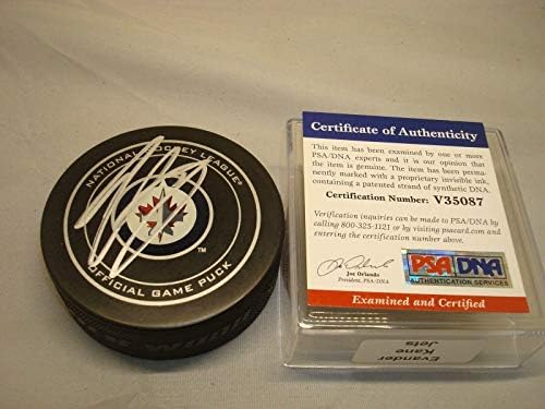 Evander Kane potpisao Winnipeg Jets zvanična utakmica Hockey Pak PSA / DNK COA 1B-Autogramed