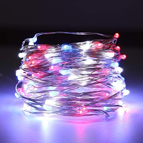 LIDORE LED Fairy String Light dekorativno svjetlo za patriotsku temu rođendansko vjenčanje Baby