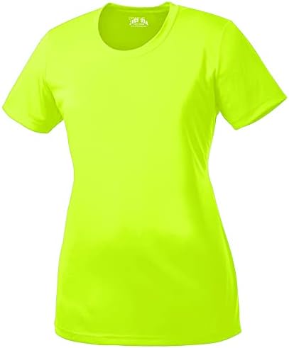 Dri-Equip ženske neonske boje atletske majice visoke vidljivosti veličine S-4XL