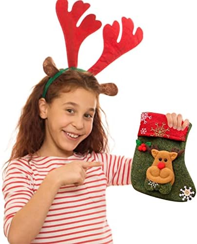 Božićna torba Poklon Mala torba za ukrašavanje poklon bomboni Božićne čarape ukras zanata mini božićne ukrase