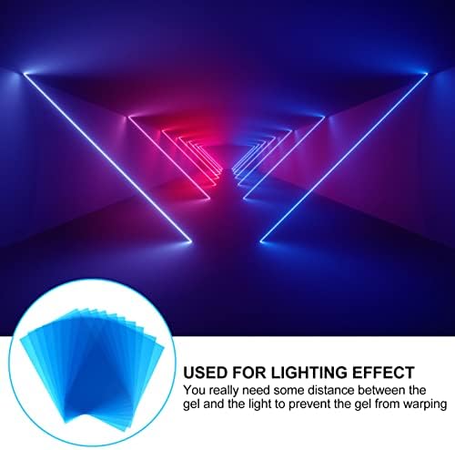 Mobestech 10pcs Rasvjetni filtri strobe Blue svjetla Korektivna boja lampica DJ Profesionalni pribor Lagana