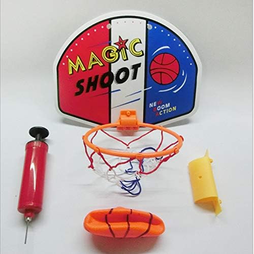 Mydio Mini košarkaški Obruč Set sa loptom i pumpom,tabla otporna na lomljenje preko vrata, košarkaški sistem za djecu i odrasle