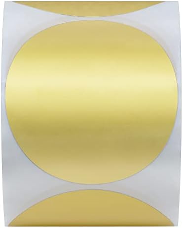 Hybsk 2-inčne mat zlatne naljepnice okrugle tačke kodiranja u boji naljepnice za utiskivanje ljepljiva