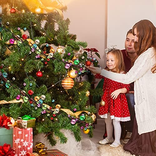 Willbond višebojni božićni ukras božićna sijalica Garland viseći balubne šarene božićne vijence šarene ukrasne kuglice za božićno stablo kamin vijenac