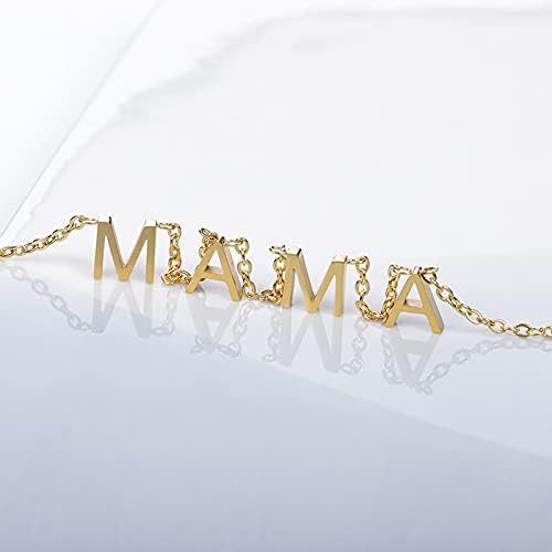 T3store Delicate Letter Mama ogrlice za žensku modu Love Privjesak Nakit najbolja ogrlica za