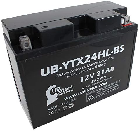 5-pack UB-YTX24HL-BS Zamjena baterije za 1998 BRP Svi modeli Snowmobile - Fabrika aktivirana, Održavanje, Motociklistička baterija - 12V, 21Ah, robni brend