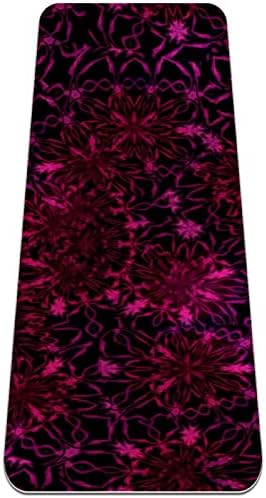 Svjetliji Retro cvijet uzorak Pink Rose Yoga Mat debeli Non Slip Yoga prostirke za žene & amp;djevojke