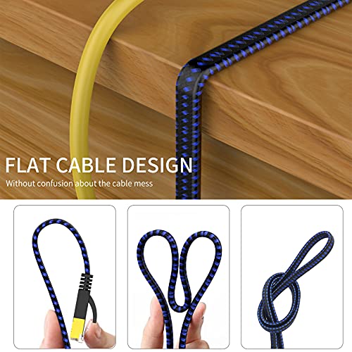 FXAVA CAT 7 Ethernet kabel 100ft, brzi mrežni kabel kabela. Internet mrežni računar Patch Cord.Zo PS5