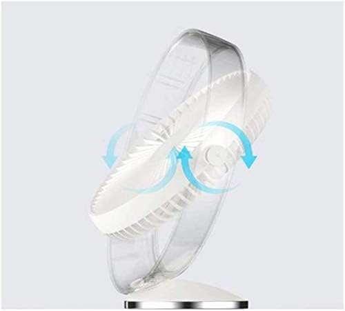 Xzrwyb ventilator za radnu površinu od 9 inča Podesivi ugao koji se može puniti 2000mAh USB ventilator