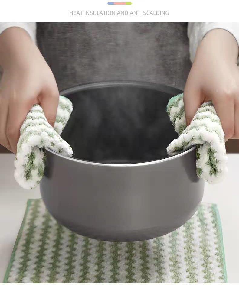 Kancun ručni ručnici - krpa za čišćenje mikrovlakana, ručnici za nevernu i pranje krune za velvet za pranje suša, 10 pakovanja - 10 '' x 10 ''