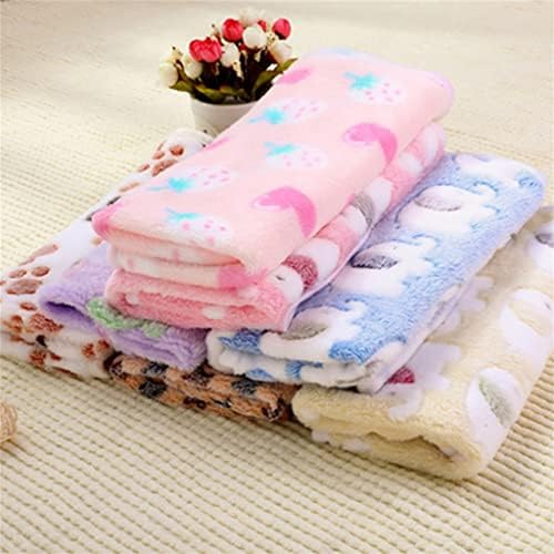 ZCMeb krevet pokrivač mekana fleece cat jastuk pokrivač zima topli šap Print kućnih ljubimaca pokriva