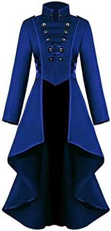 Ženska haljina za ovratnike Gothic Steampunk Jakne dugme TUNIC TUNIC haljina Halloween Carcoat