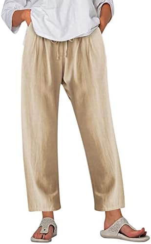RONGXI Žene Ležerne prilike Solid Color Pant pantalona labava elastična traka za struku Pant Elegantna labava moda Ravne pantalone