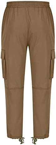 Pješačke hlače za muškarce za muškarce opušteno fit plus veličina više džepne pantalone na vanjskim pantalonama