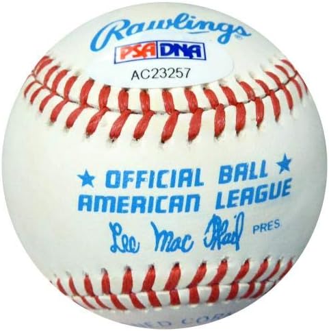 Charlie Mitchell autografirali službeni Al Baseball Boston Red Sox PSA / DNK AC23257 - AUTOGREM BASEBALLS