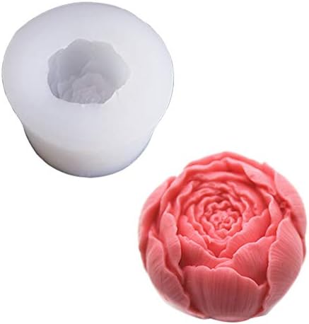 Bybycd Rose cvijet silikonski kalup kalupi Art Craft Fondant kalup za izradu svijeća, losion bar, bomba za