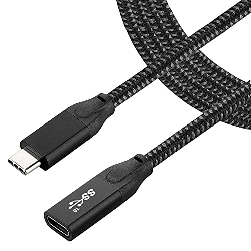 6,6ft USB-C produžni kabel, USB C Extender Cord 10Gbps Dync Transfer muške za žene 100W / 5A