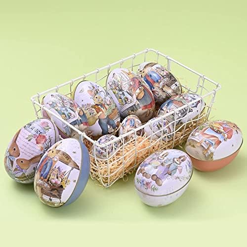 Ludi noćni asortirani metalik uskršnji spremnik za jaje različitog dizajna vjenčanog materijala Slikanje Ispis slatkiša pakiranje kutije za usasterne dnevne jaja slučajna boja