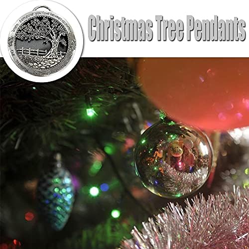 2kom božićno drvo viseći dekor Memorijalni Ornament za gubitak voljene osobe kad neko koga voliš postane uspomena ožalošćeni Ornament poklon-u spomen na Božićni Ornament