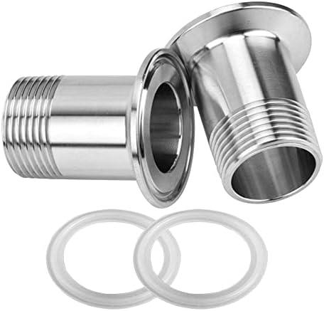 Fitvell sanitarne cijevi od nehrđajućeg čelika Fitting 1 NPT muški konac do 1.5 Tri Clamp 50.5