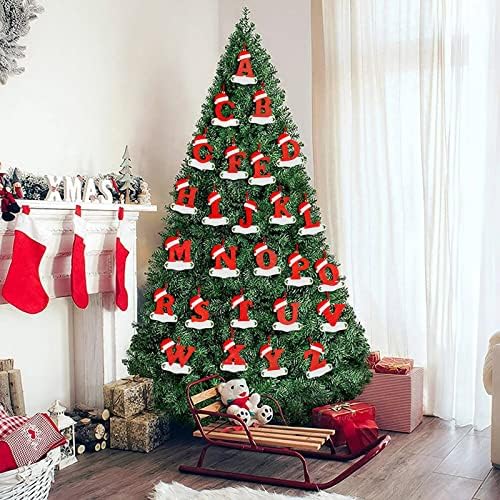 Božićno drvo ukrasi ukrasi, 26 engleski slova ukrasi DIY Božić stablo Hanging Decor jedno