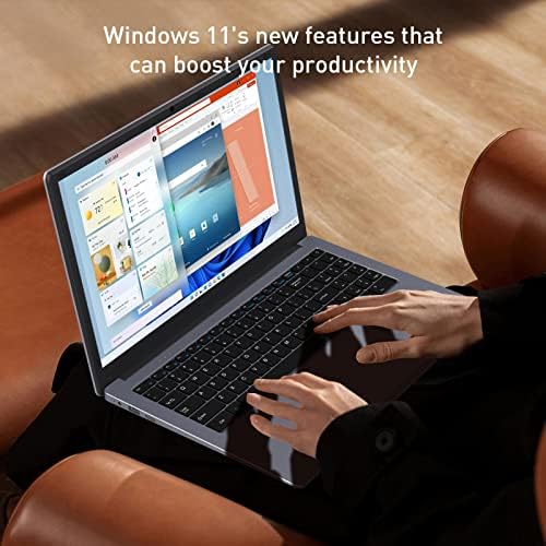 Ecohero Najnoviji Windows 11 Laptop, 6GB DDR4 RAM, 256GB SSD, Intel Celeron J4005 procesor do 2.7 GHz, 15.6-inčni