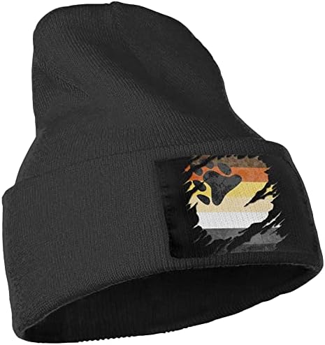 MOCSONE Gay Bear Pride Zastava pletene kape zimske kape za muškarce i žene pletene kapu s manžetnom